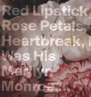 red lipstick , rose petal , i hes marilyn monroe - rihanna - fashion